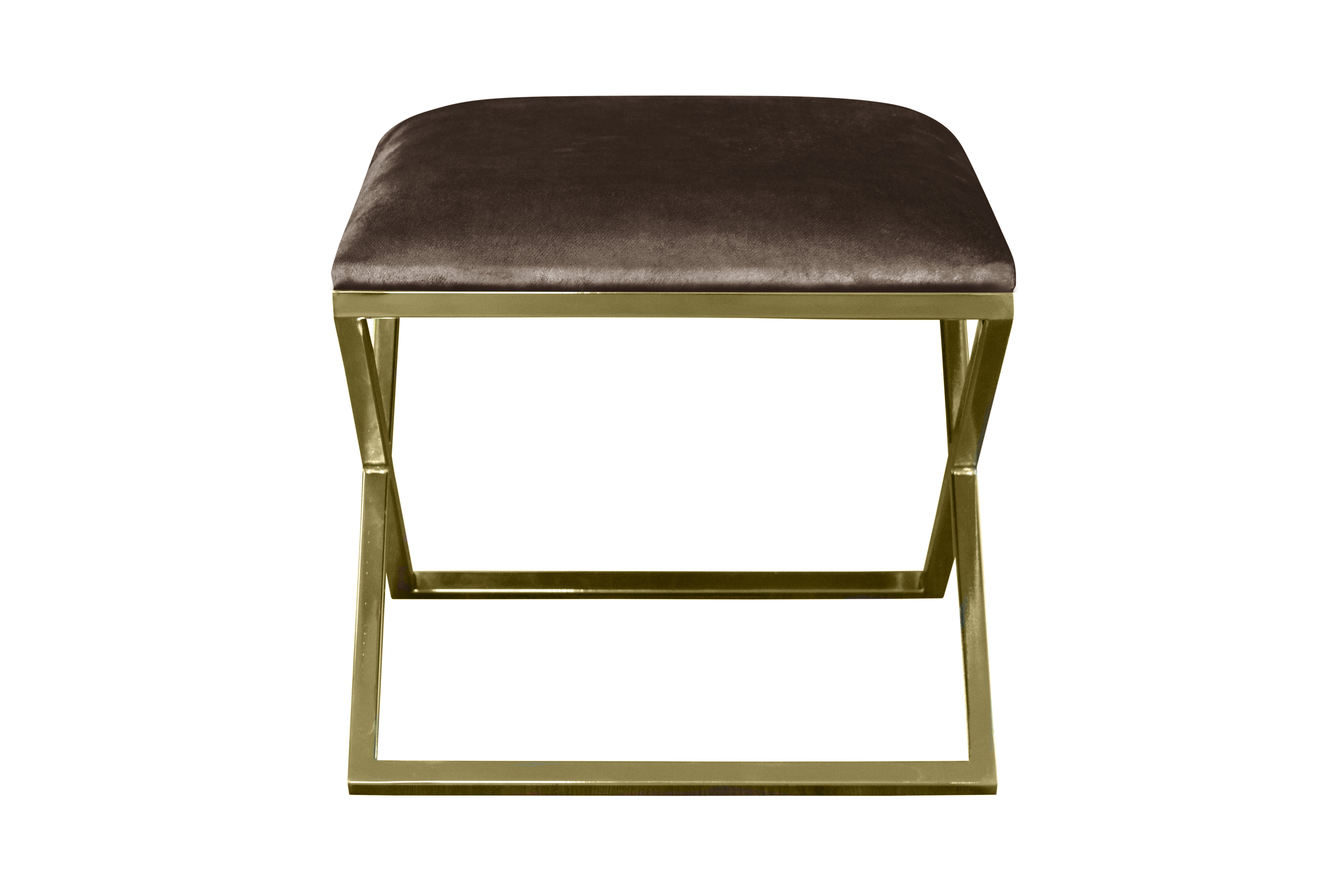 Pouf Nayou – Élégance dorée & design contemporain