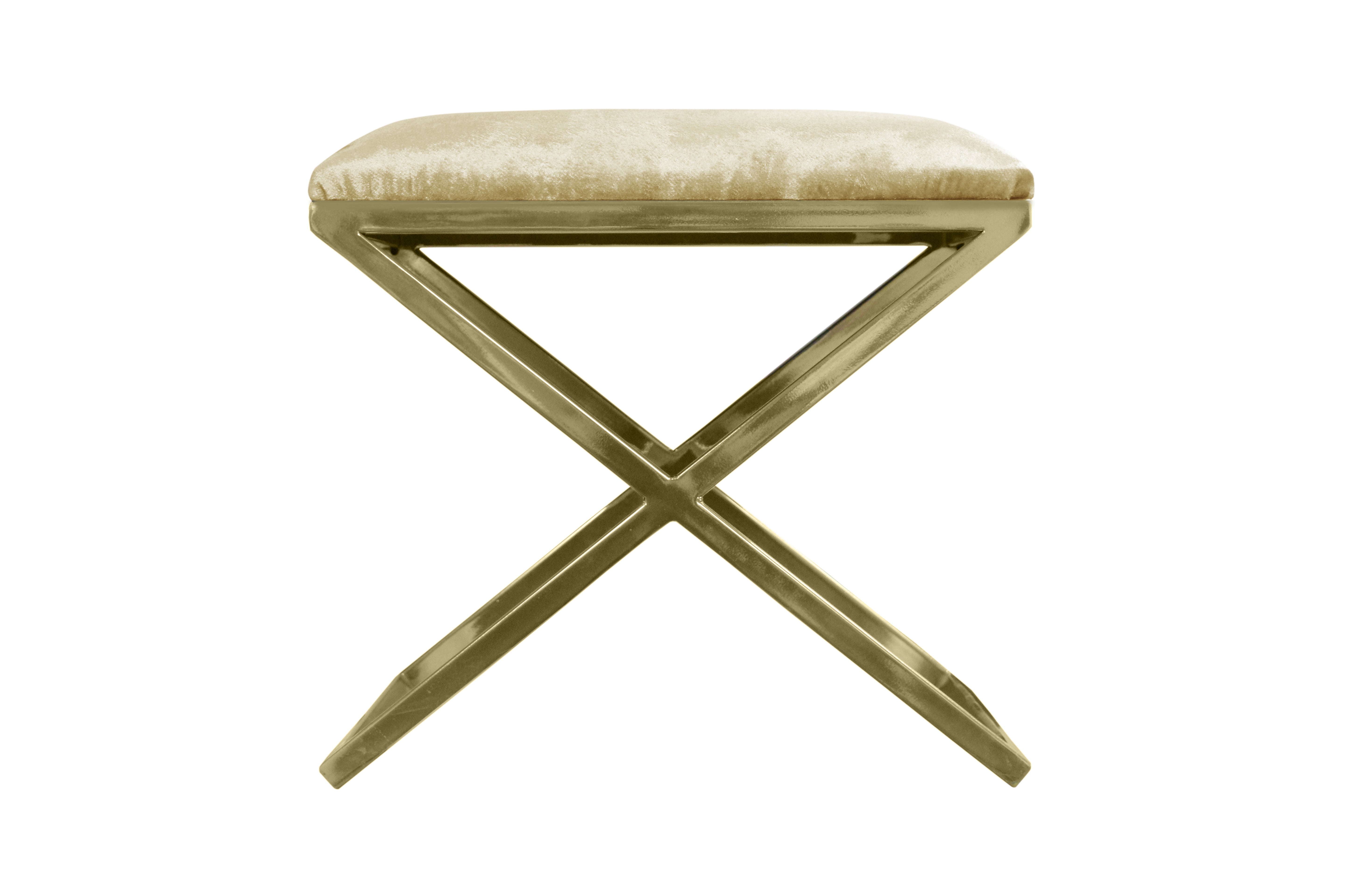 Pouf Nayou – Élégance dorée & design contemporain
