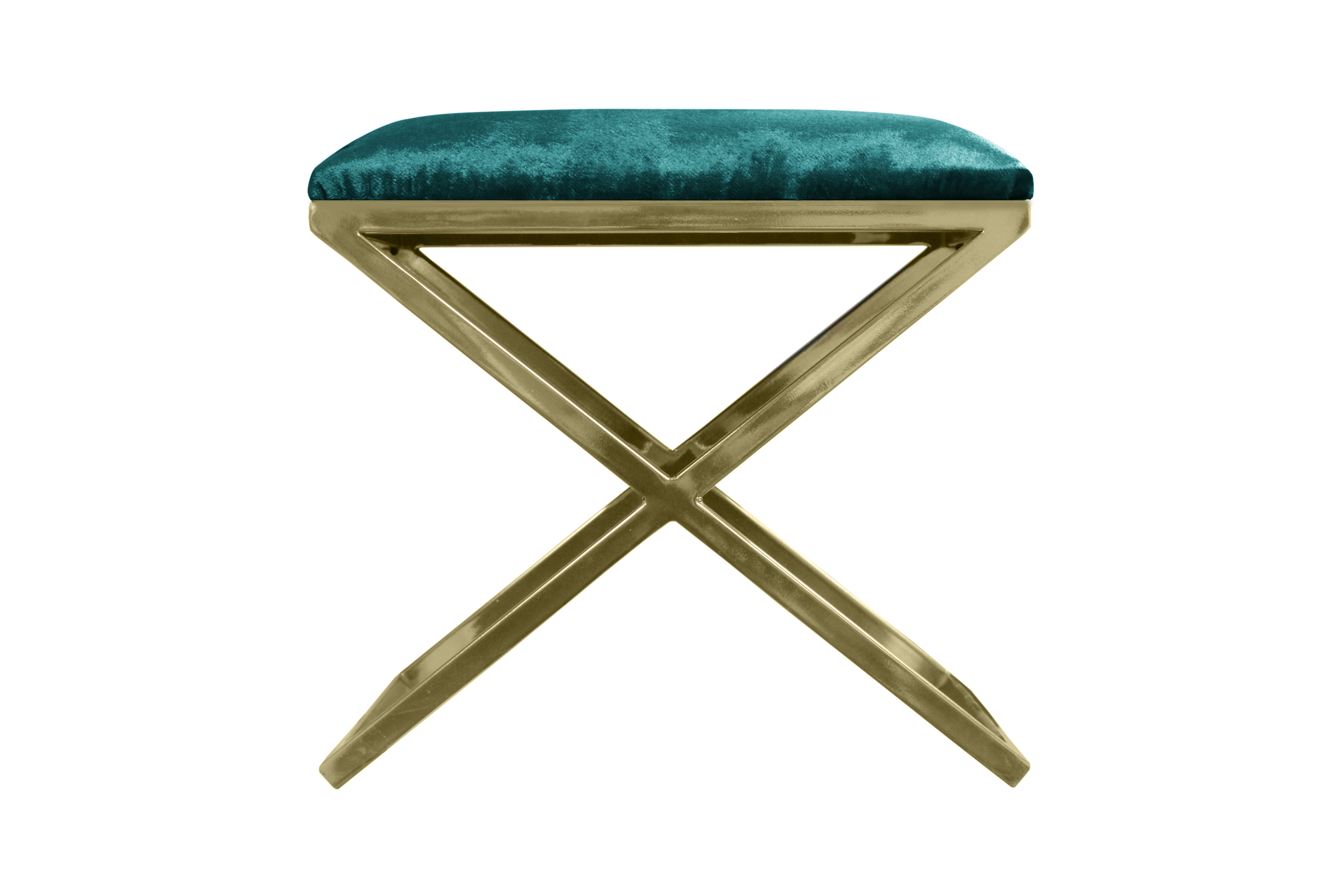 Pouf Nayou – Élégance dorée & design contemporain