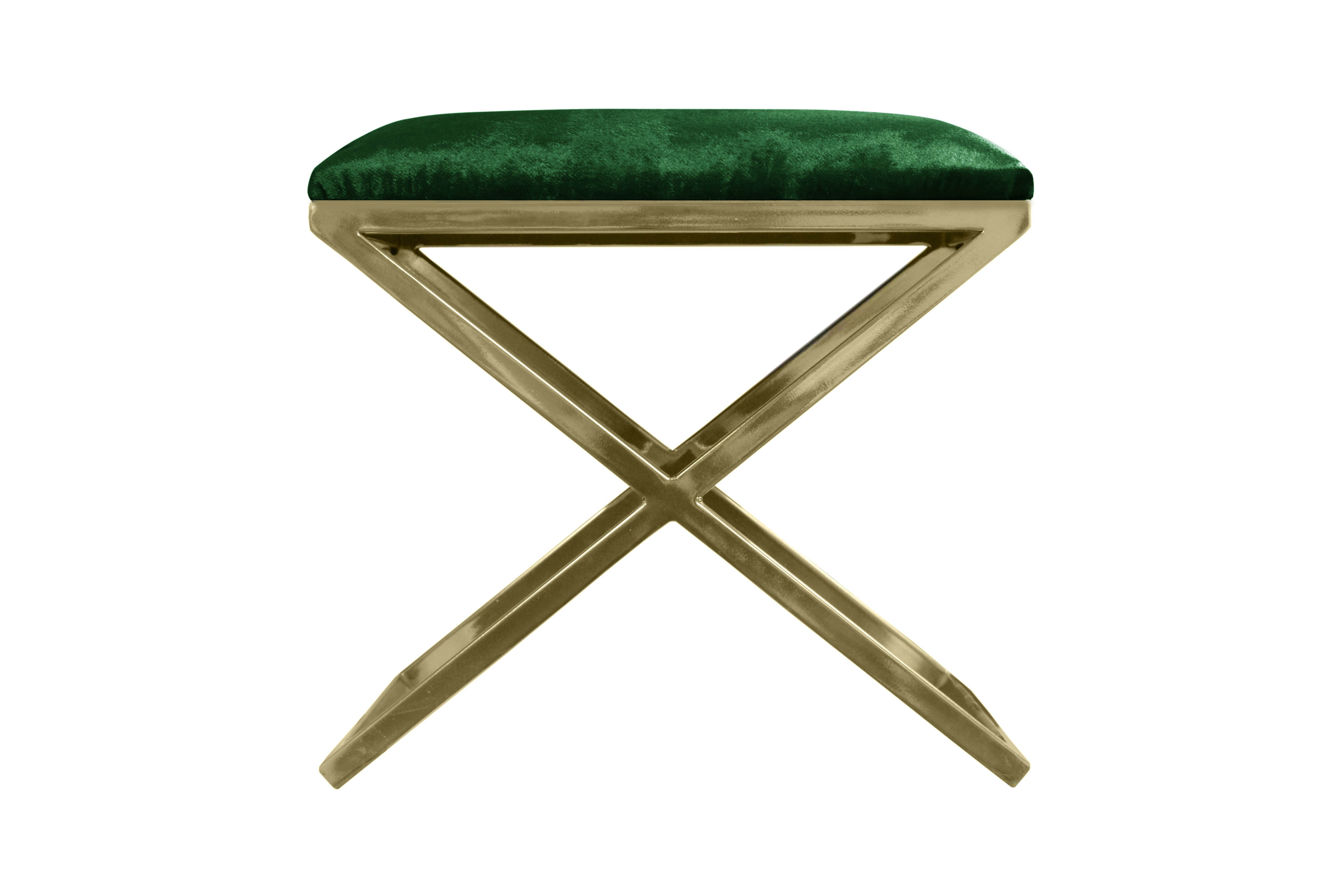 Pouf Nayou – Élégance dorée & design contemporain