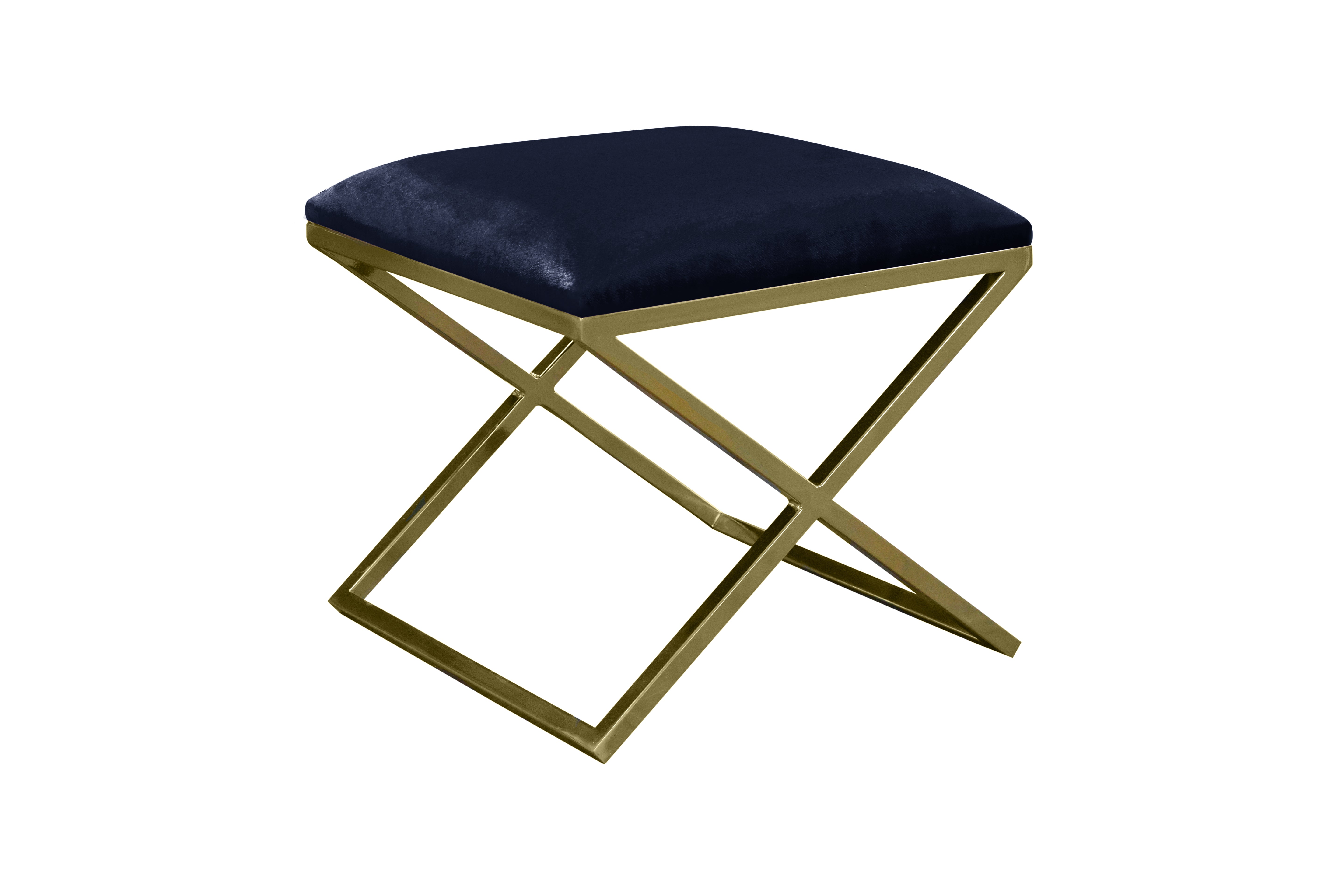 Pouf Nayou – Élégance dorée & design contemporain