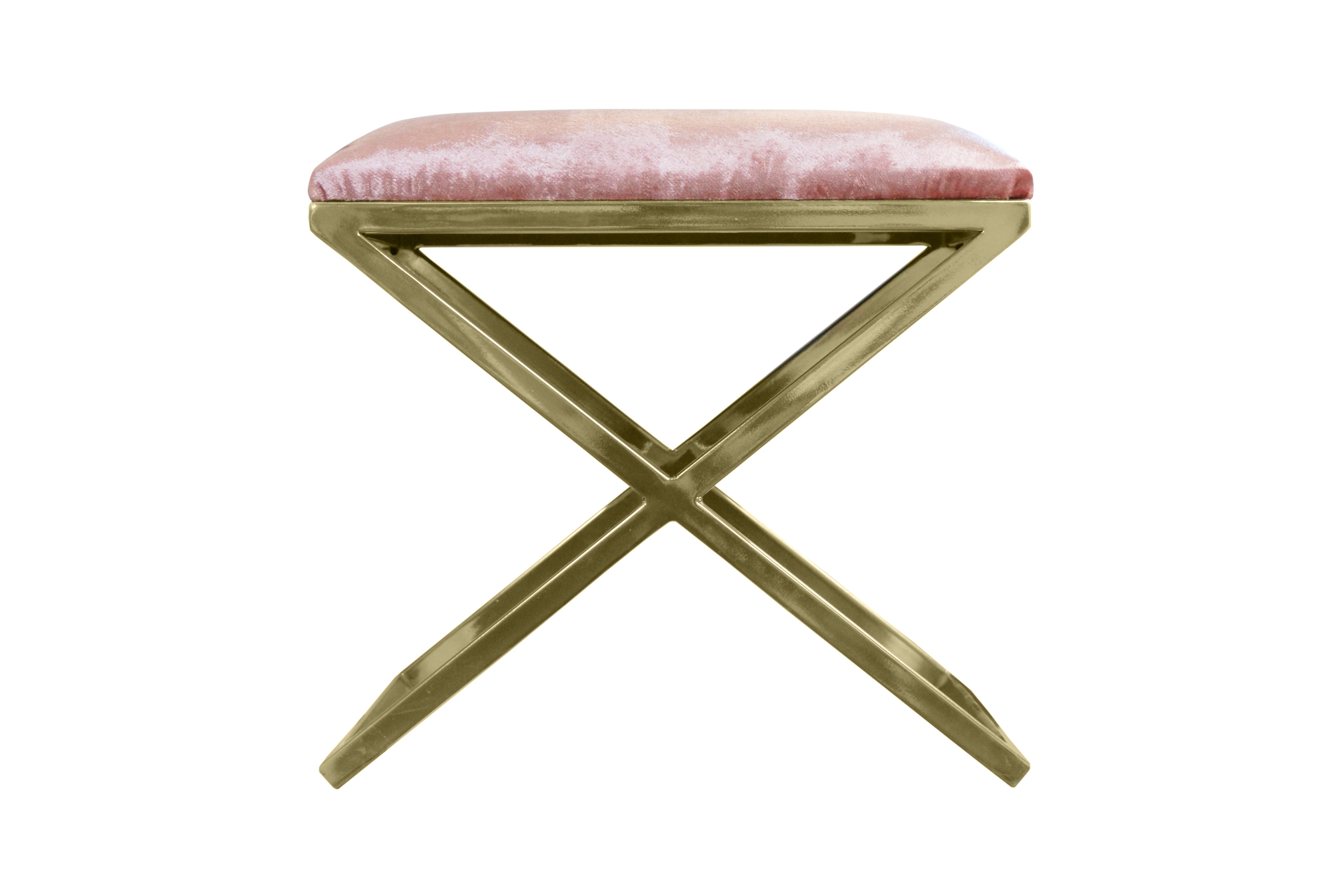 Pouf Nayou – Élégance dorée & design contemporain