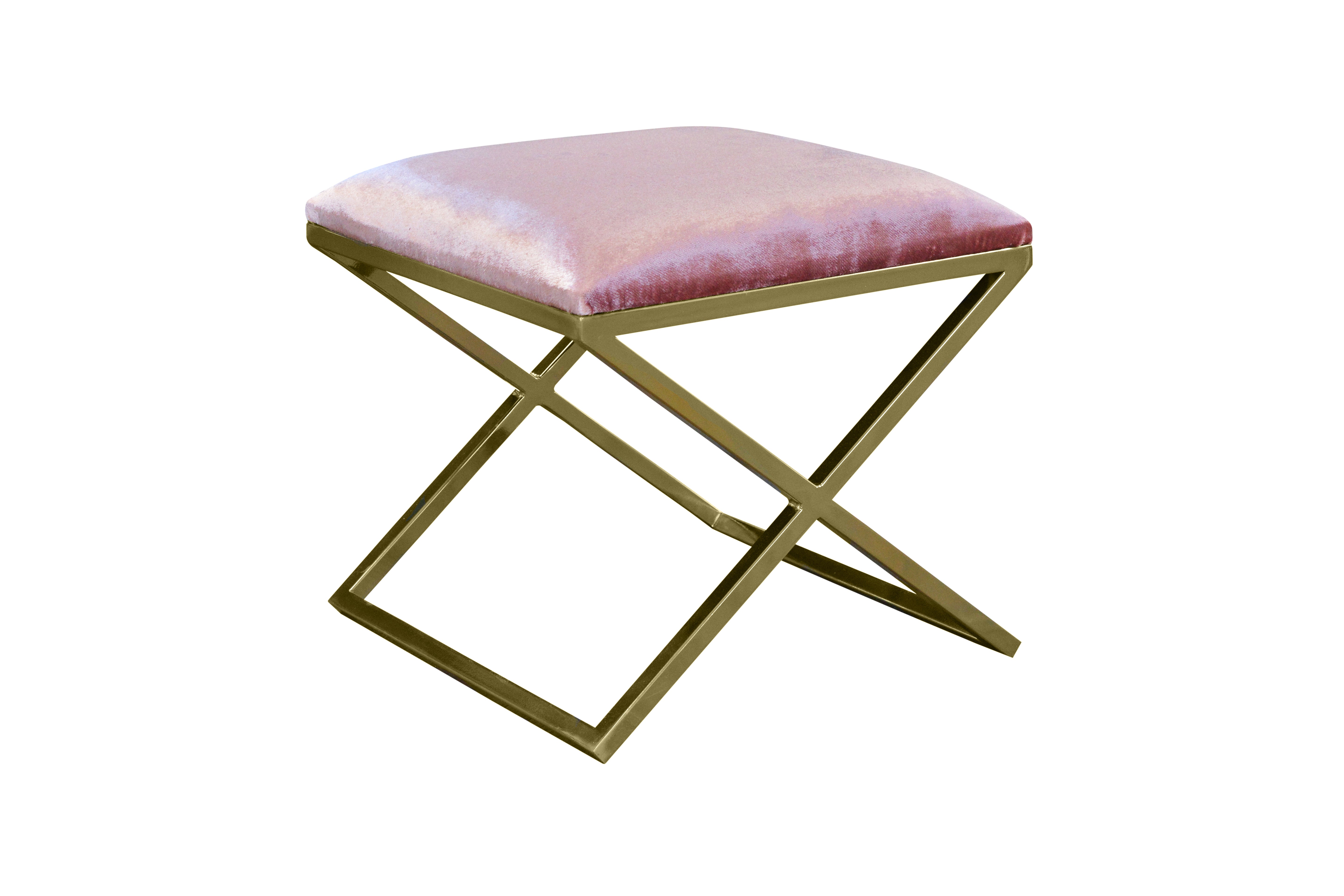 Pouf Nayou – Élégance dorée & design contemporain