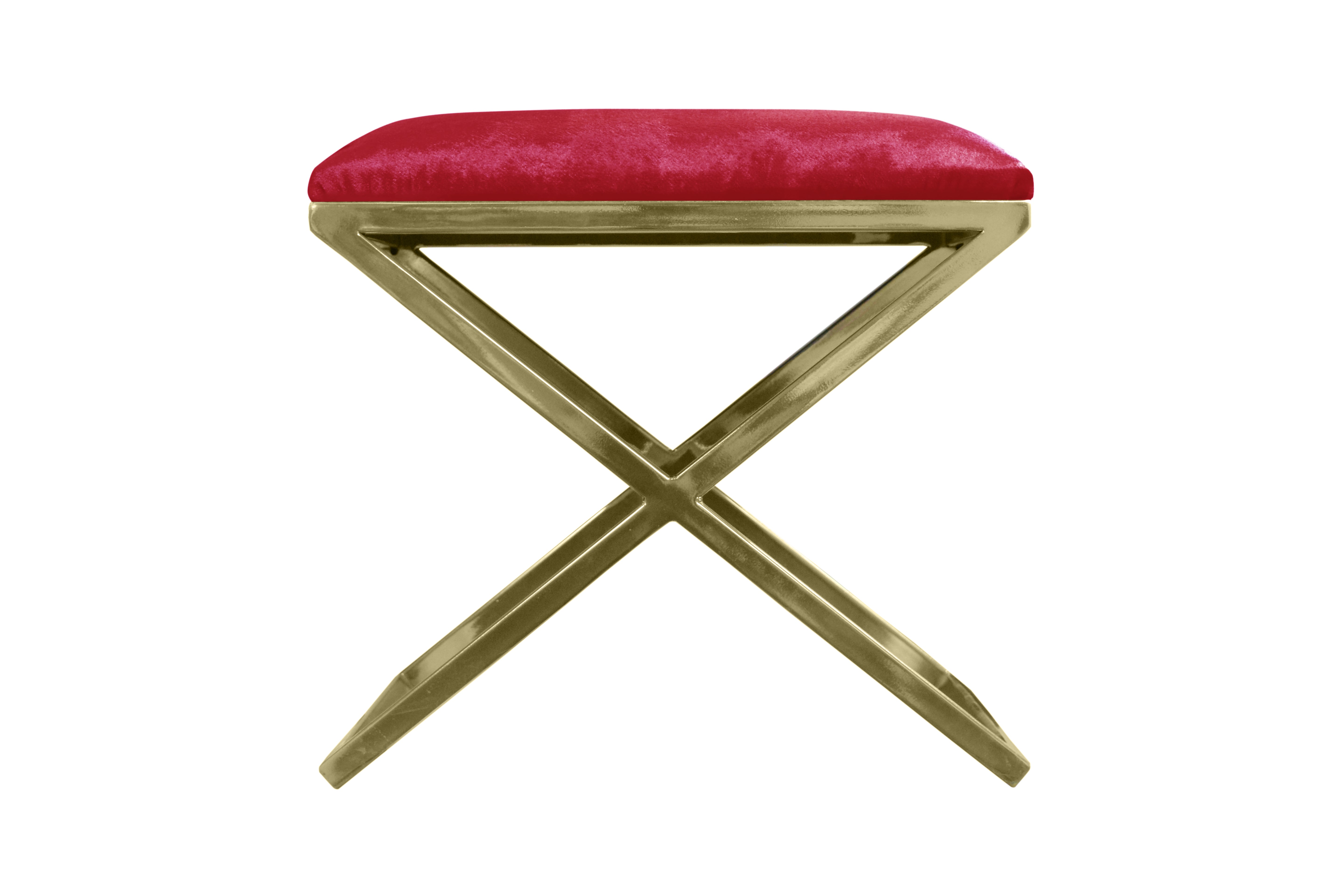 Pouf Nayou – Élégance dorée & design contemporain