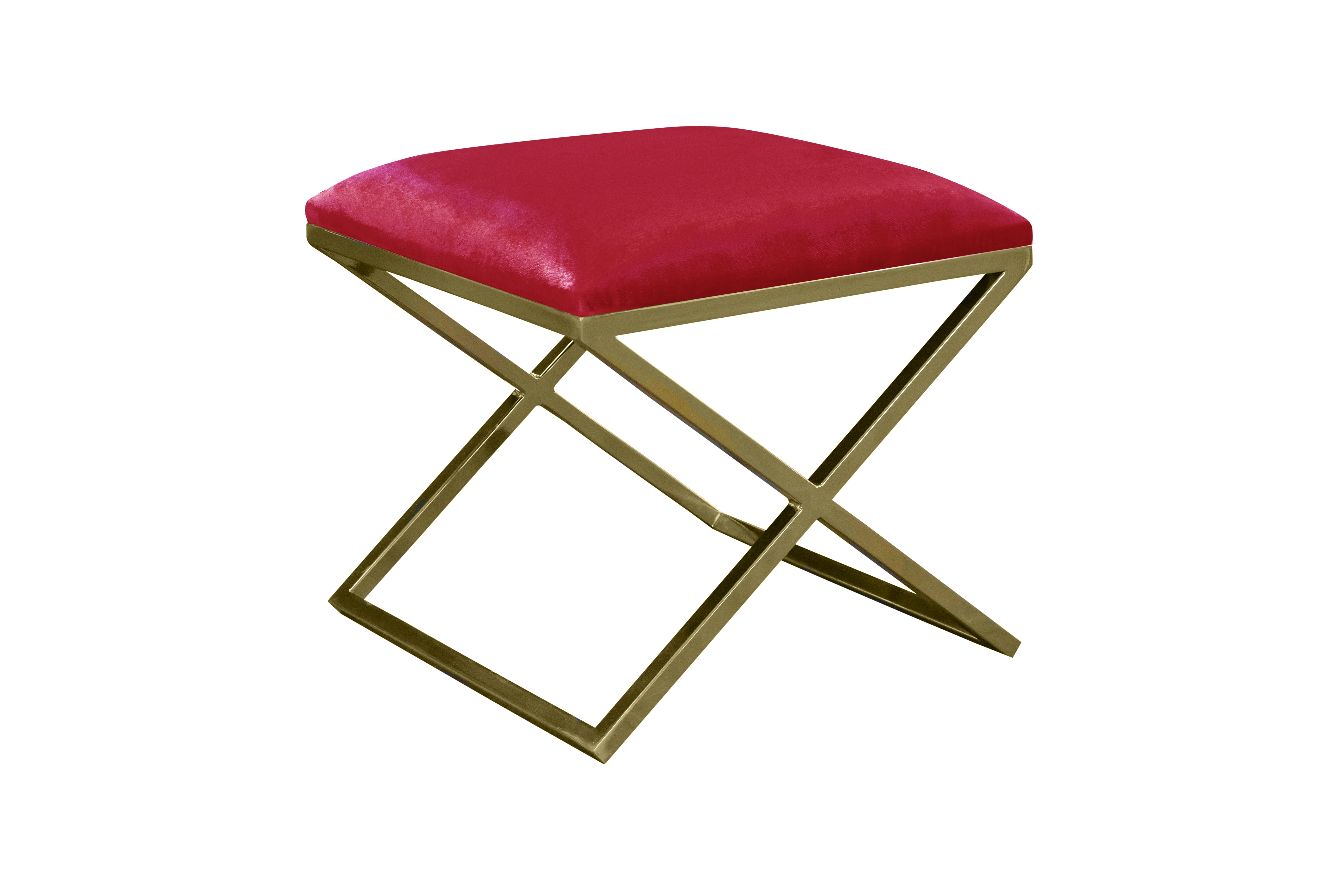 Pouf Nayou – Élégance dorée & design contemporain