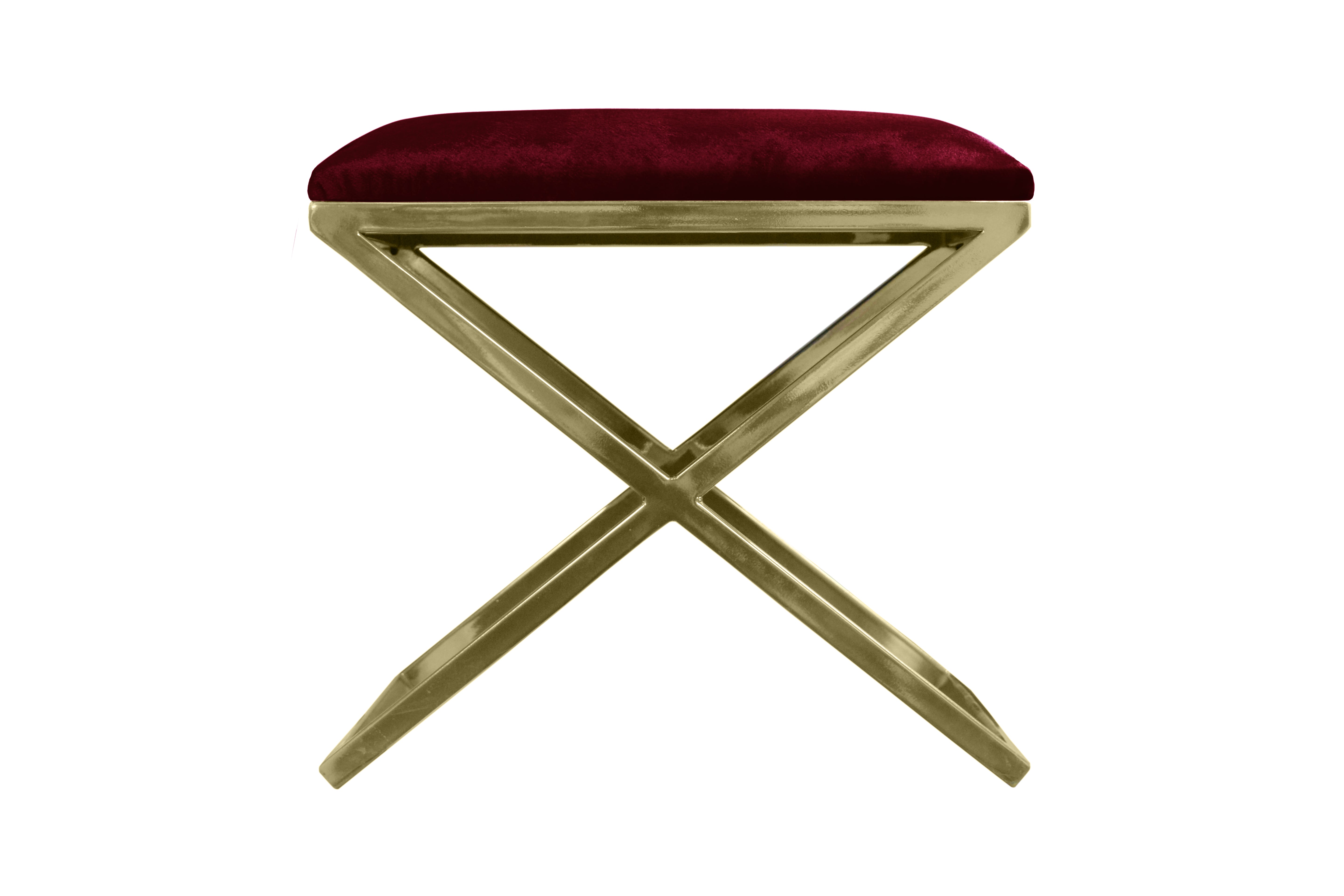 Pouf Nayou – Élégance dorée & design contemporain