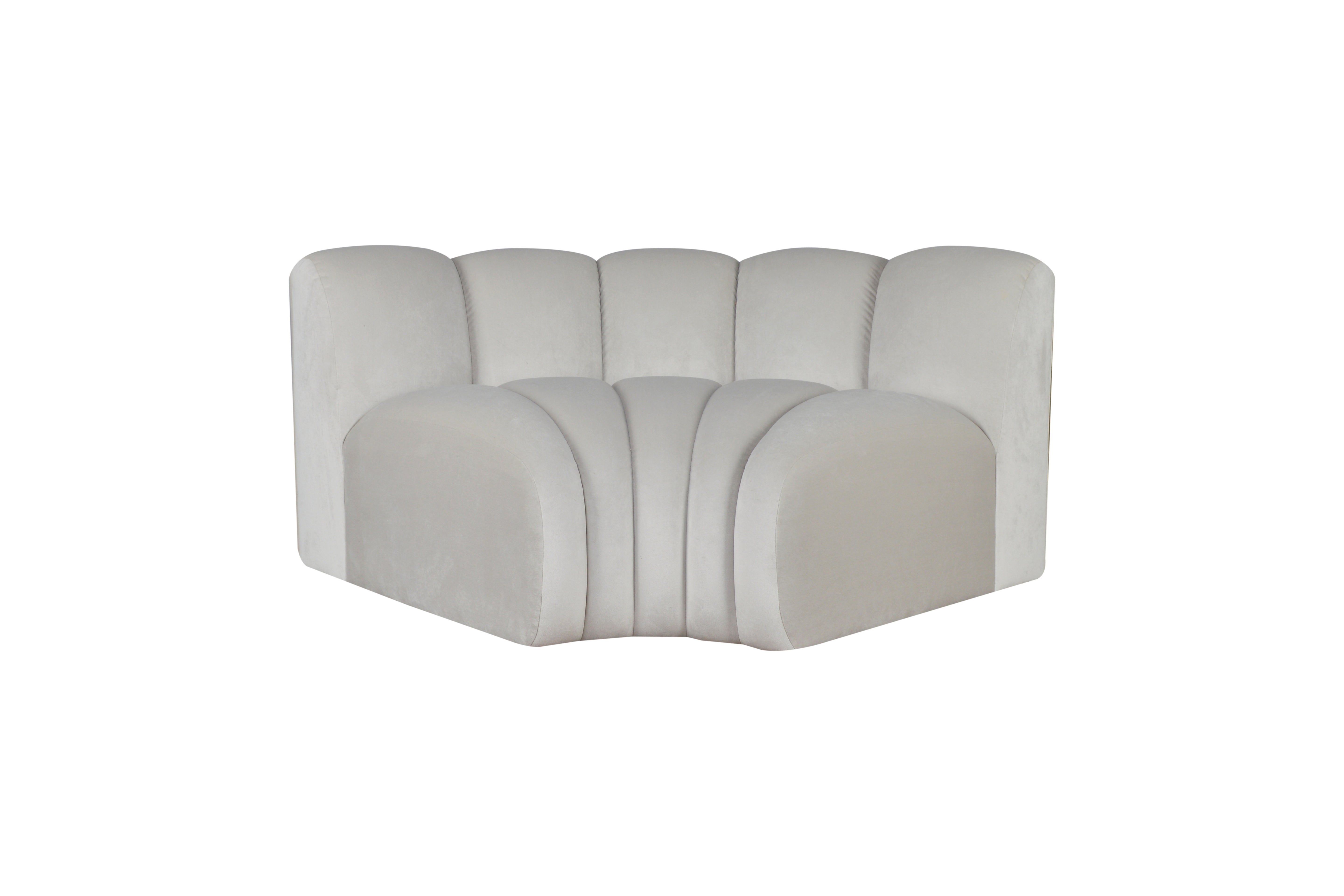 Ezio – Angle central gauche – Élément de canapé modulable
