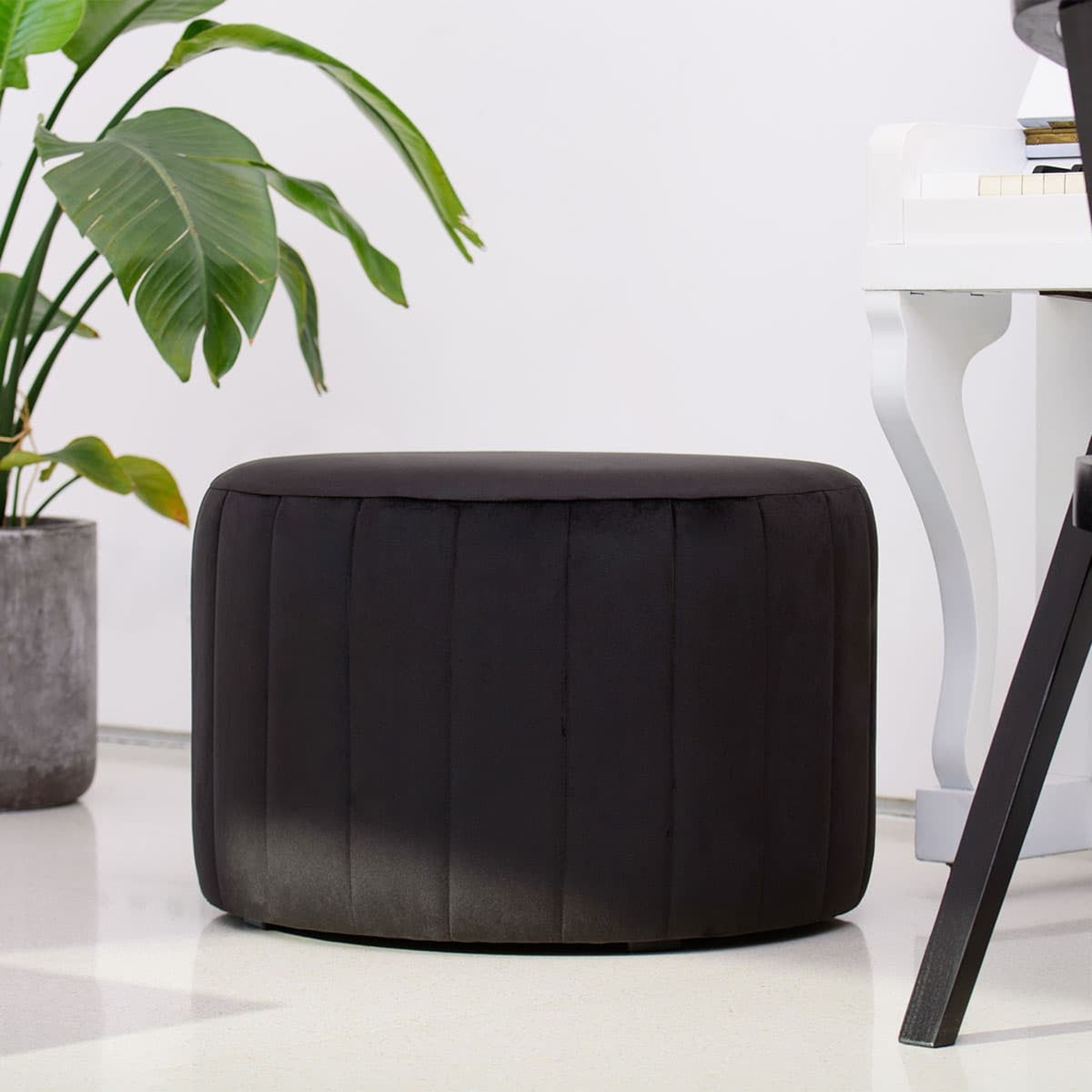 Pouf Luméa – Élégance douce & format généreux