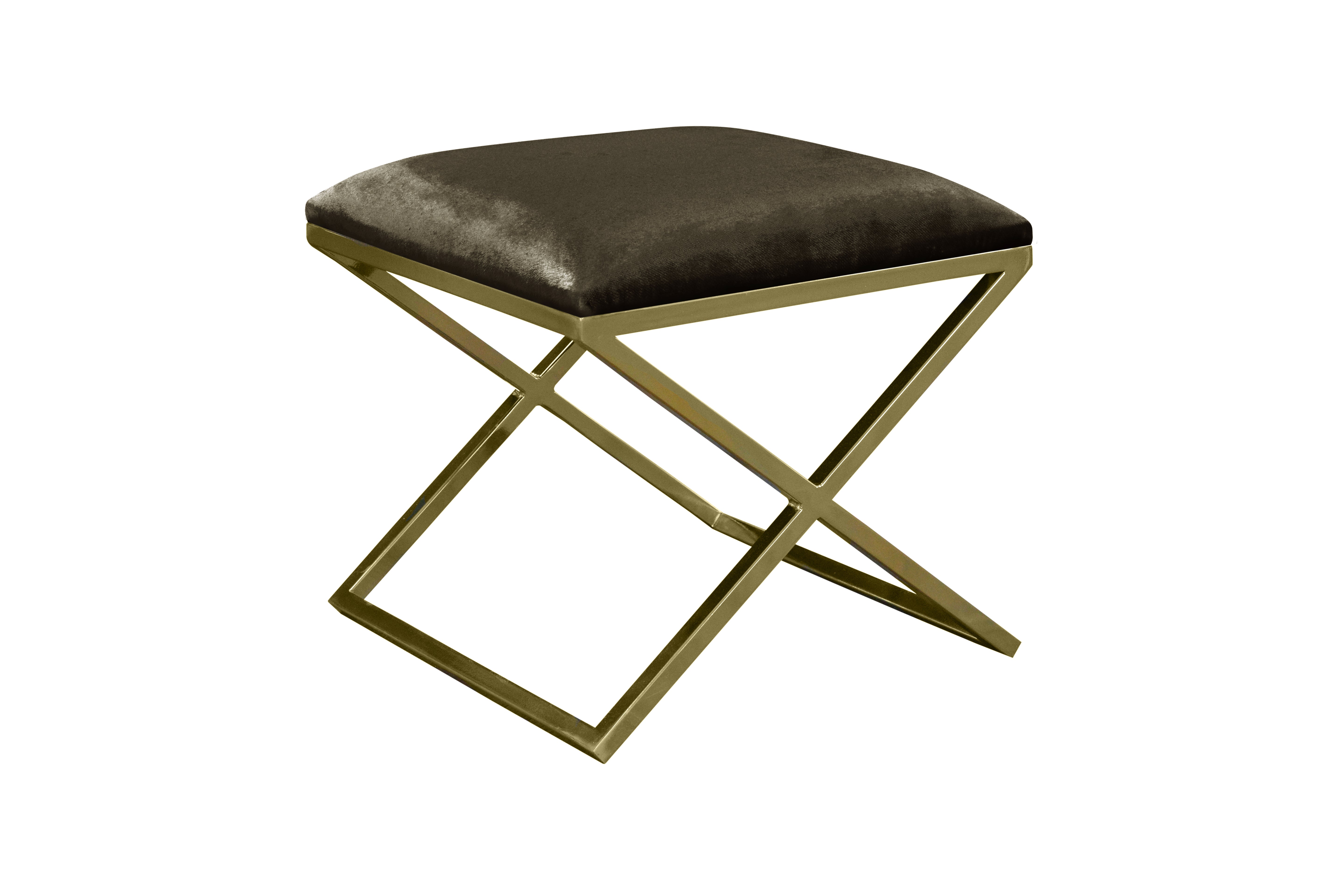 Pouf Nayou – Élégance dorée & design contemporain