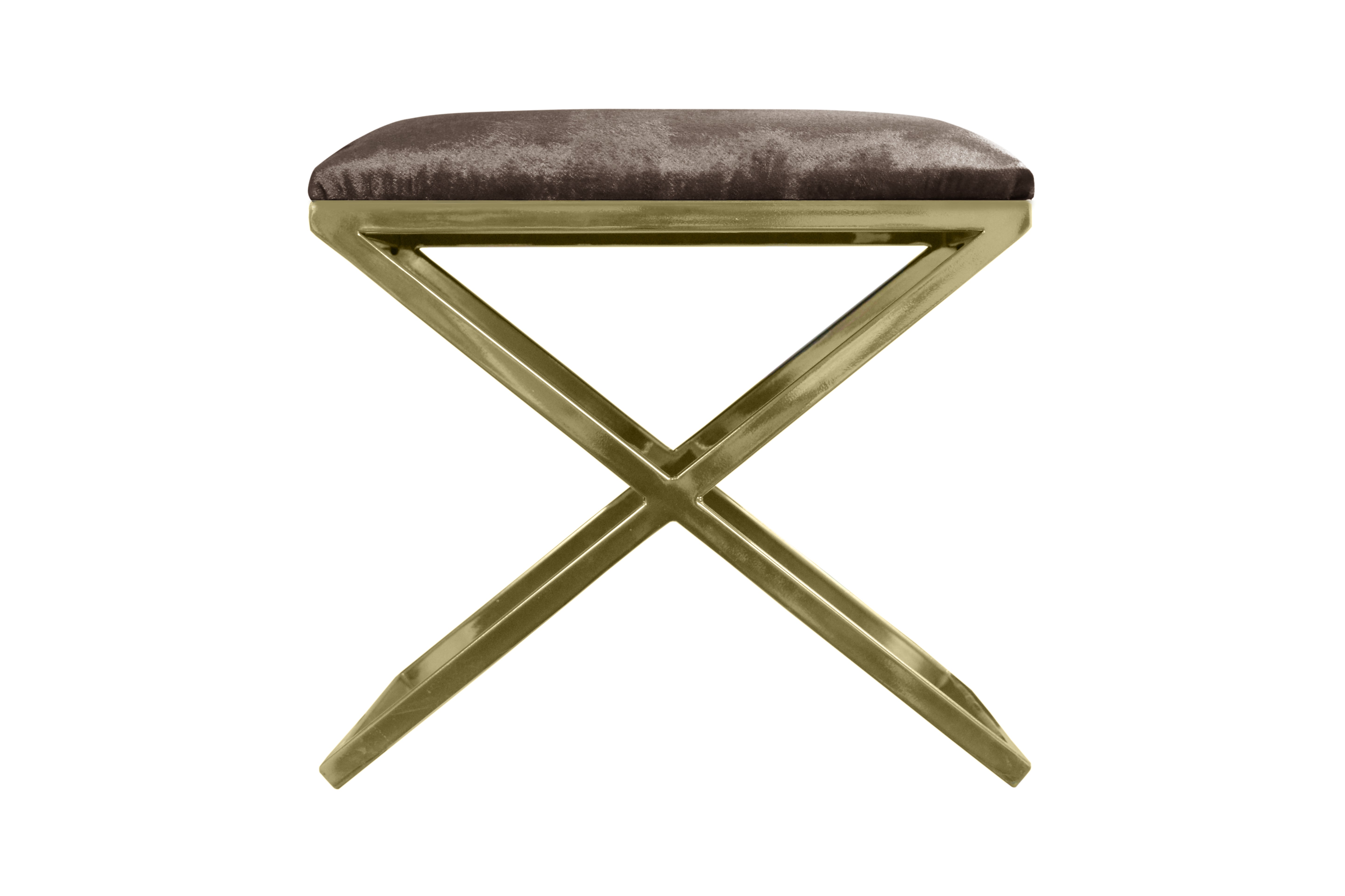 Pouf Nayou – Élégance dorée & design contemporain