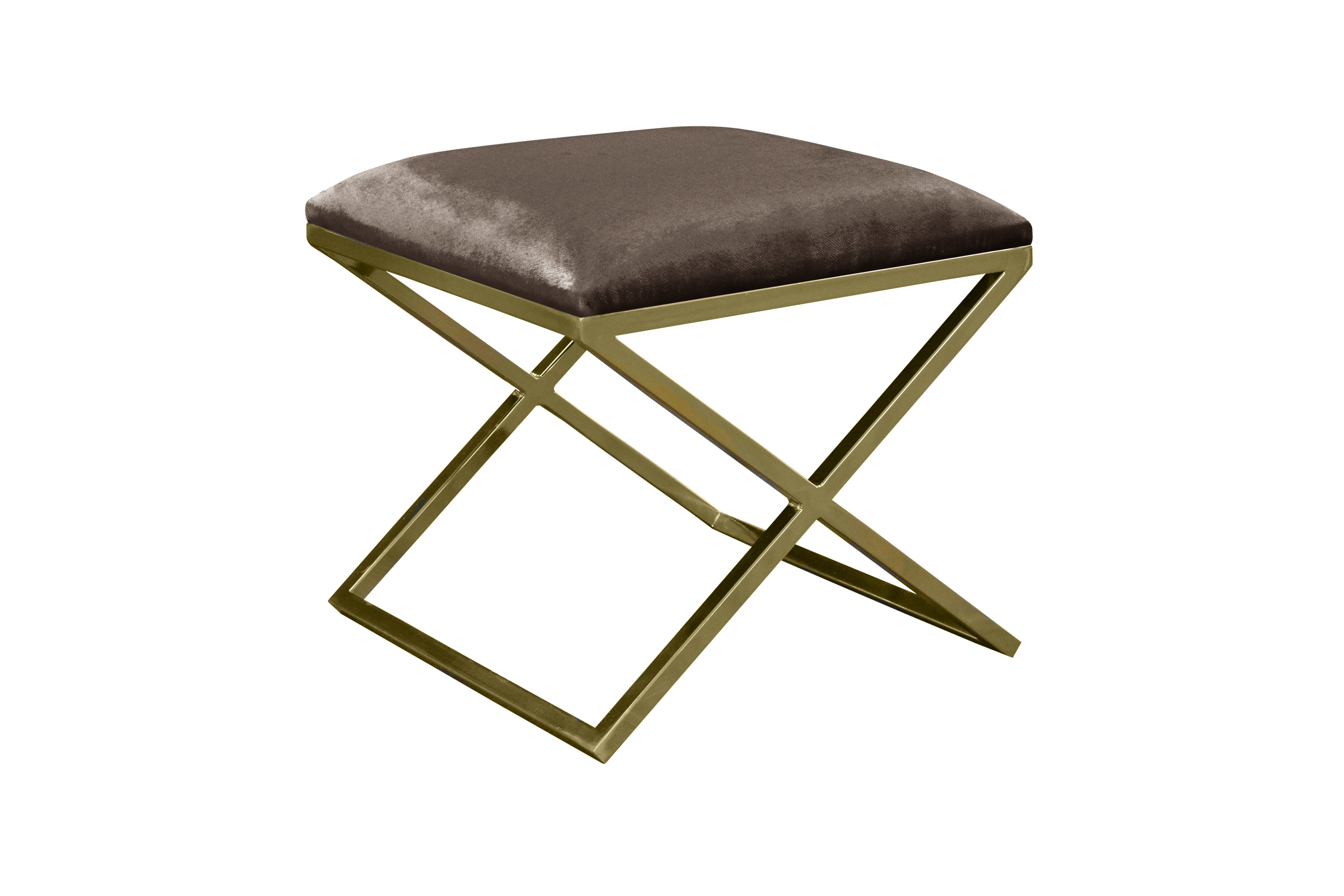 Pouf Nayou – Élégance dorée & design contemporain