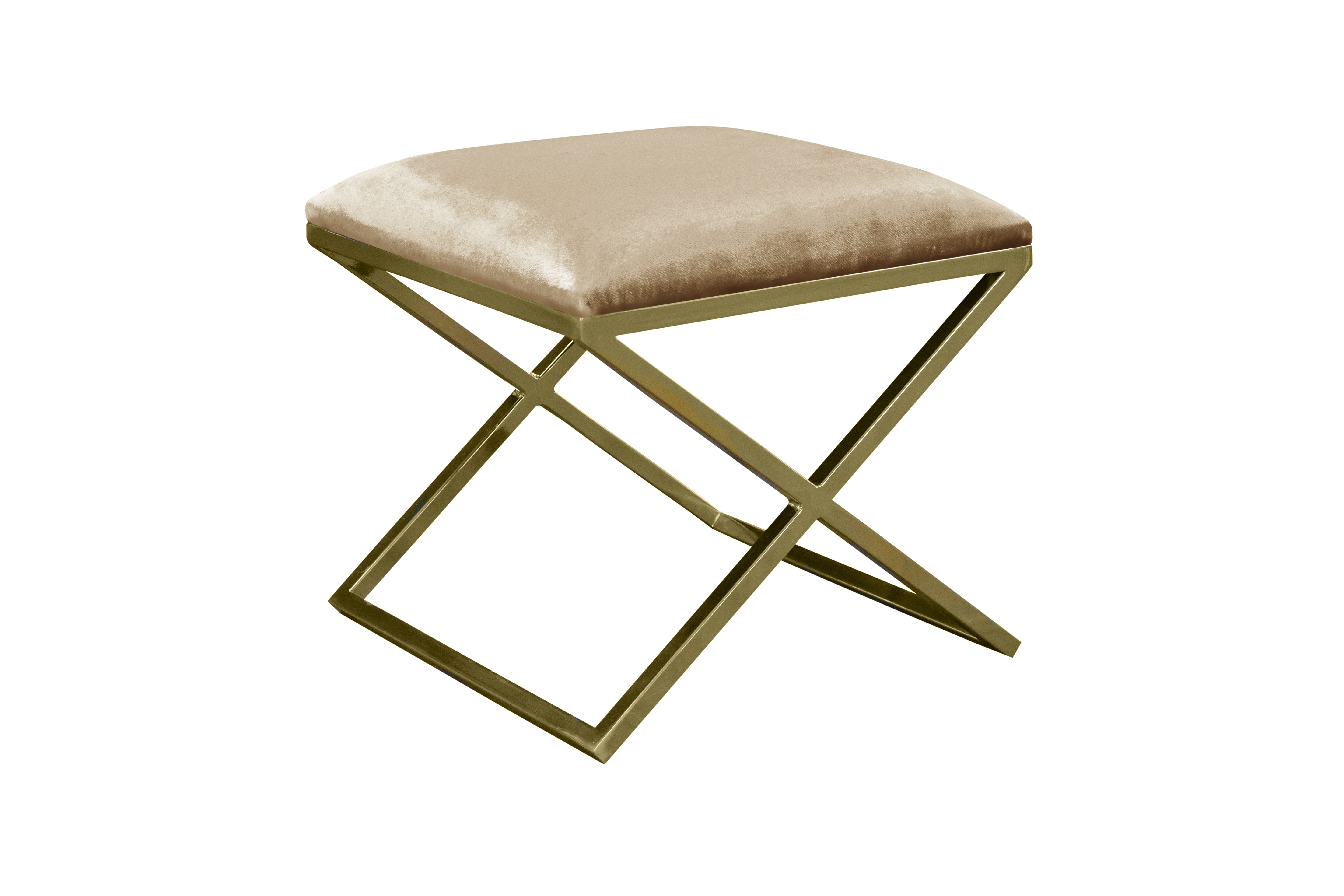 Pouf Nayou – Élégance dorée & design contemporain