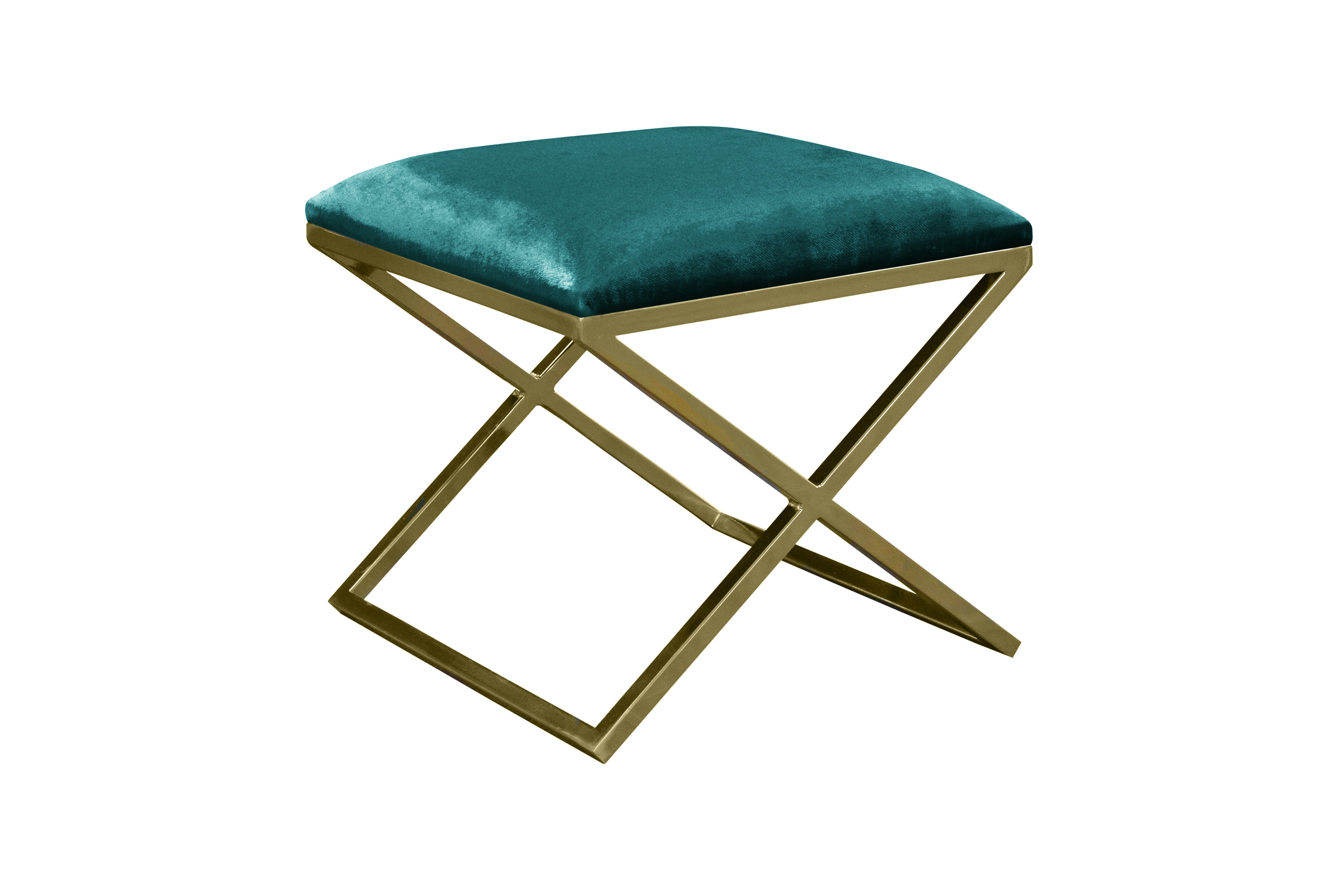 Pouf Nayou – Élégance dorée & design contemporain