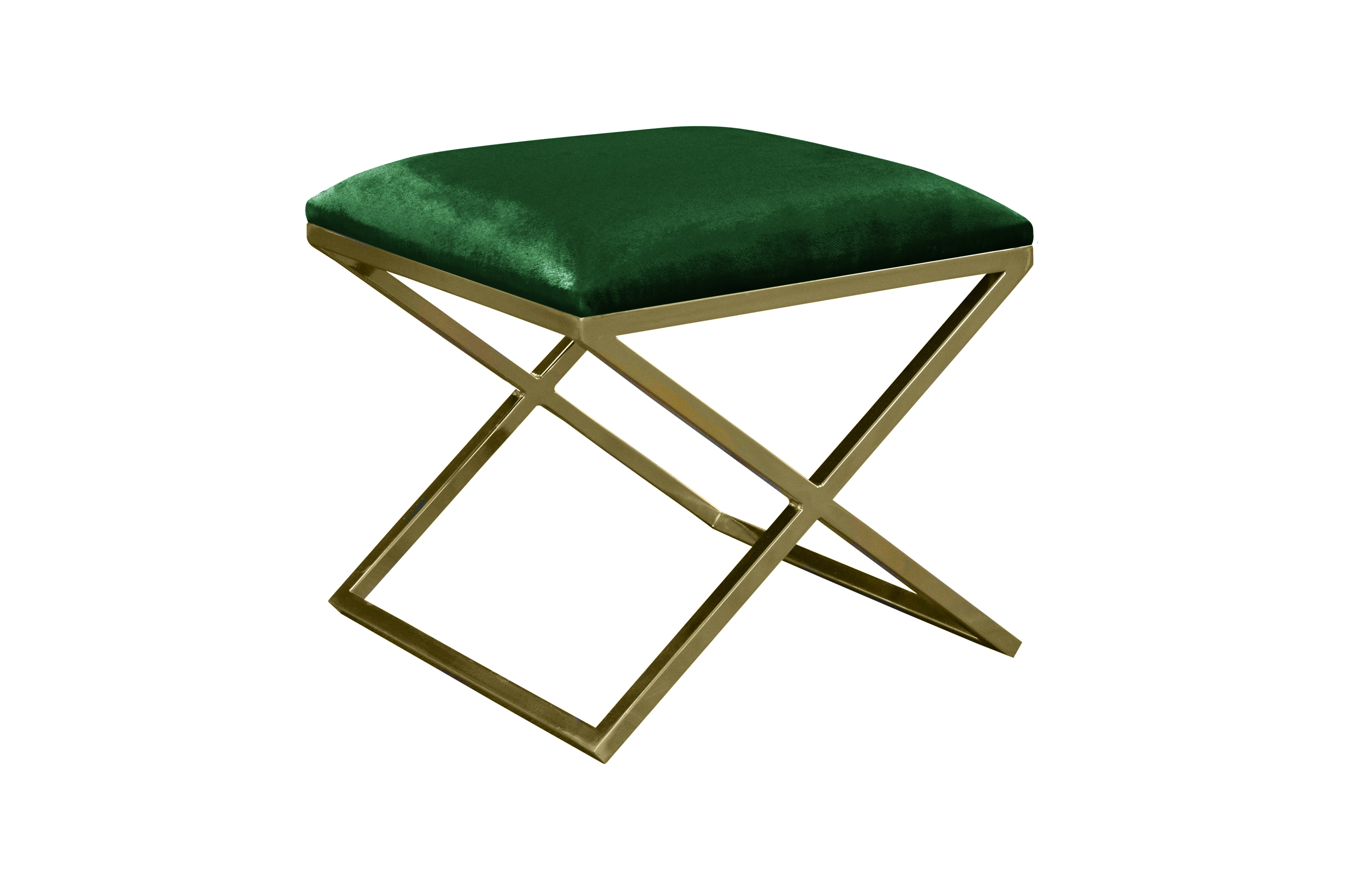 Pouf Nayou – Élégance dorée & design contemporain