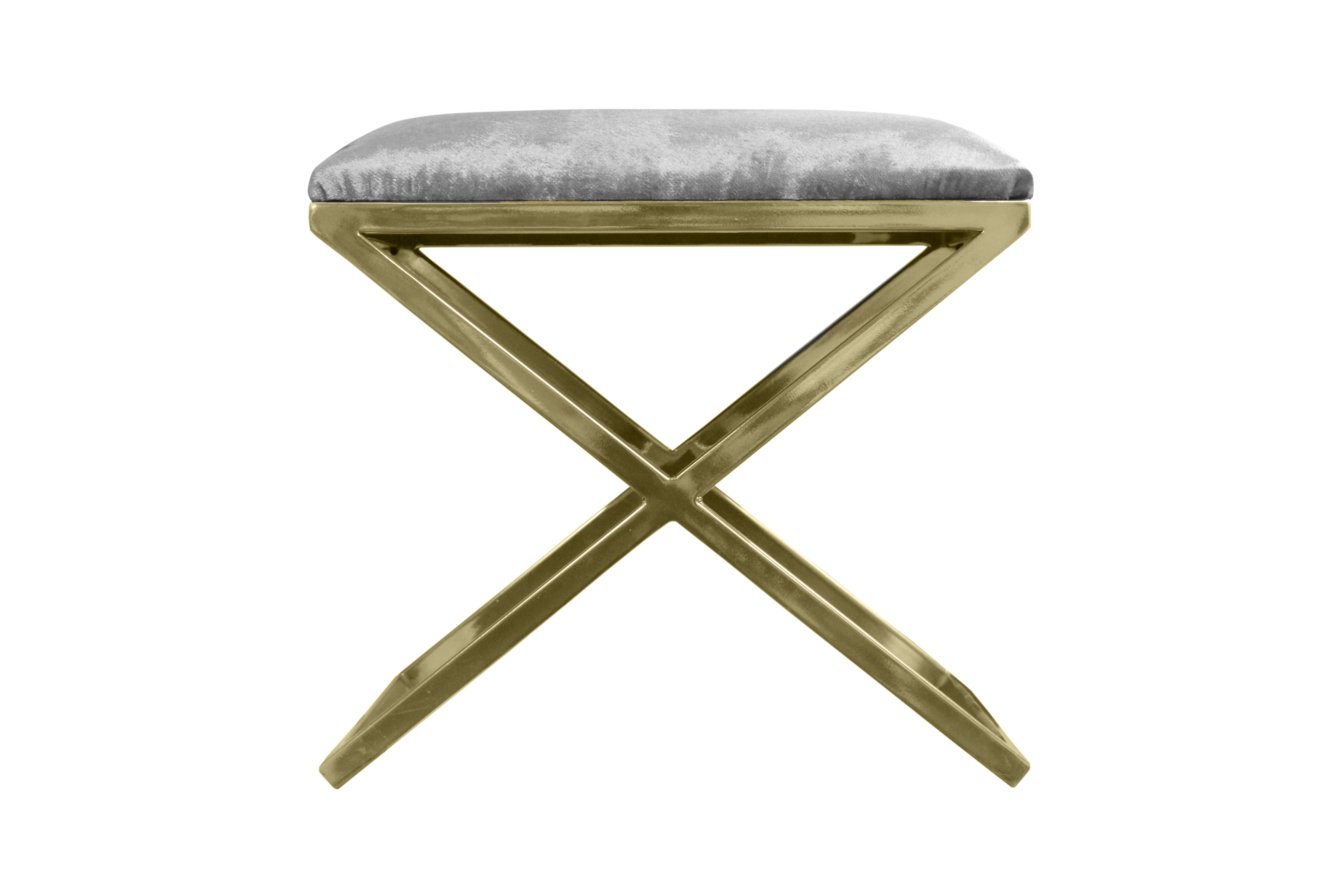 Pouf Nayou – Élégance dorée & design contemporain