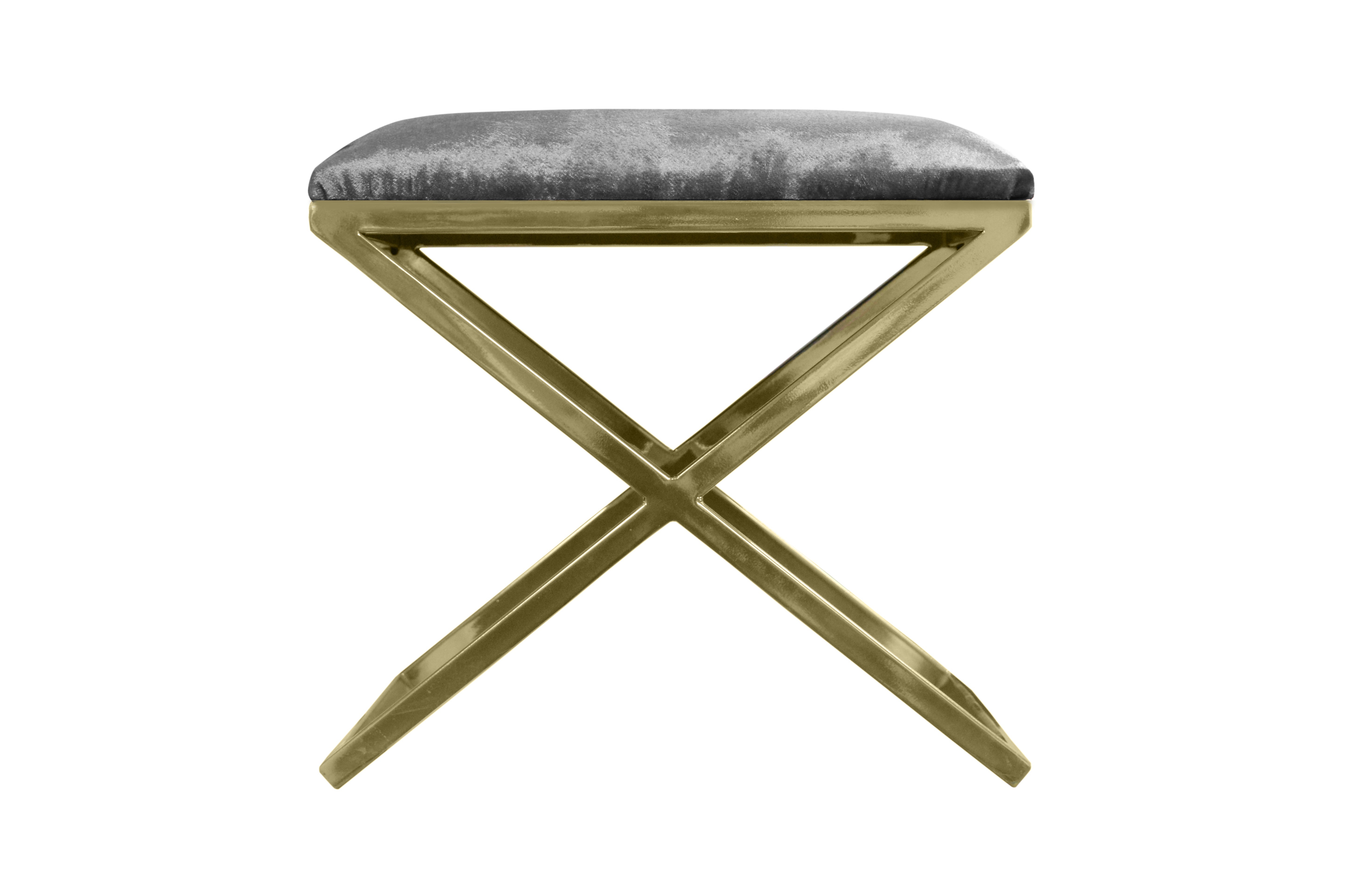 Pouf Nayou – Élégance dorée & design contemporain