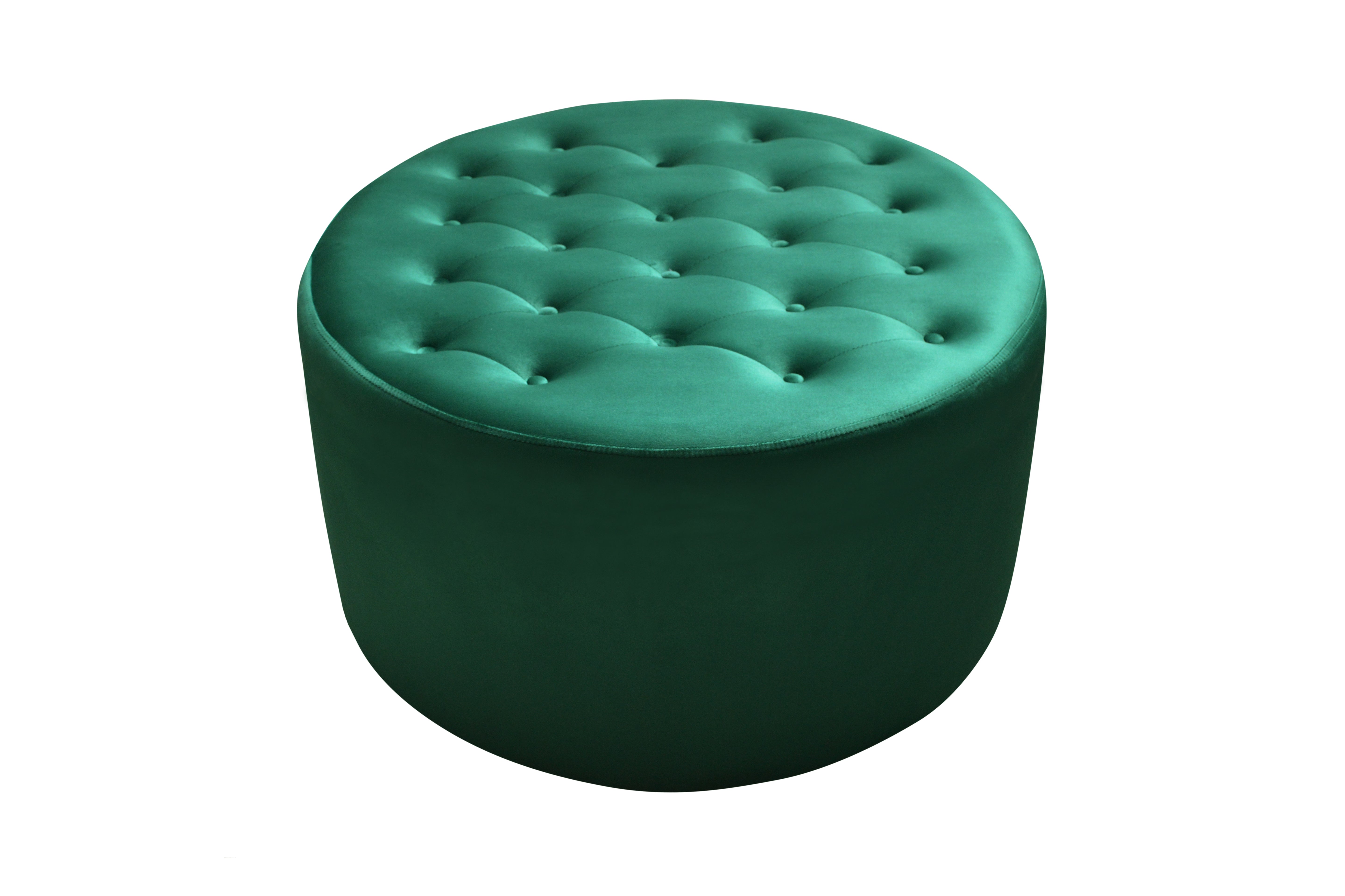 Pouf Maëlys 80 – Élégance capitonnée & polyvalence raffinée