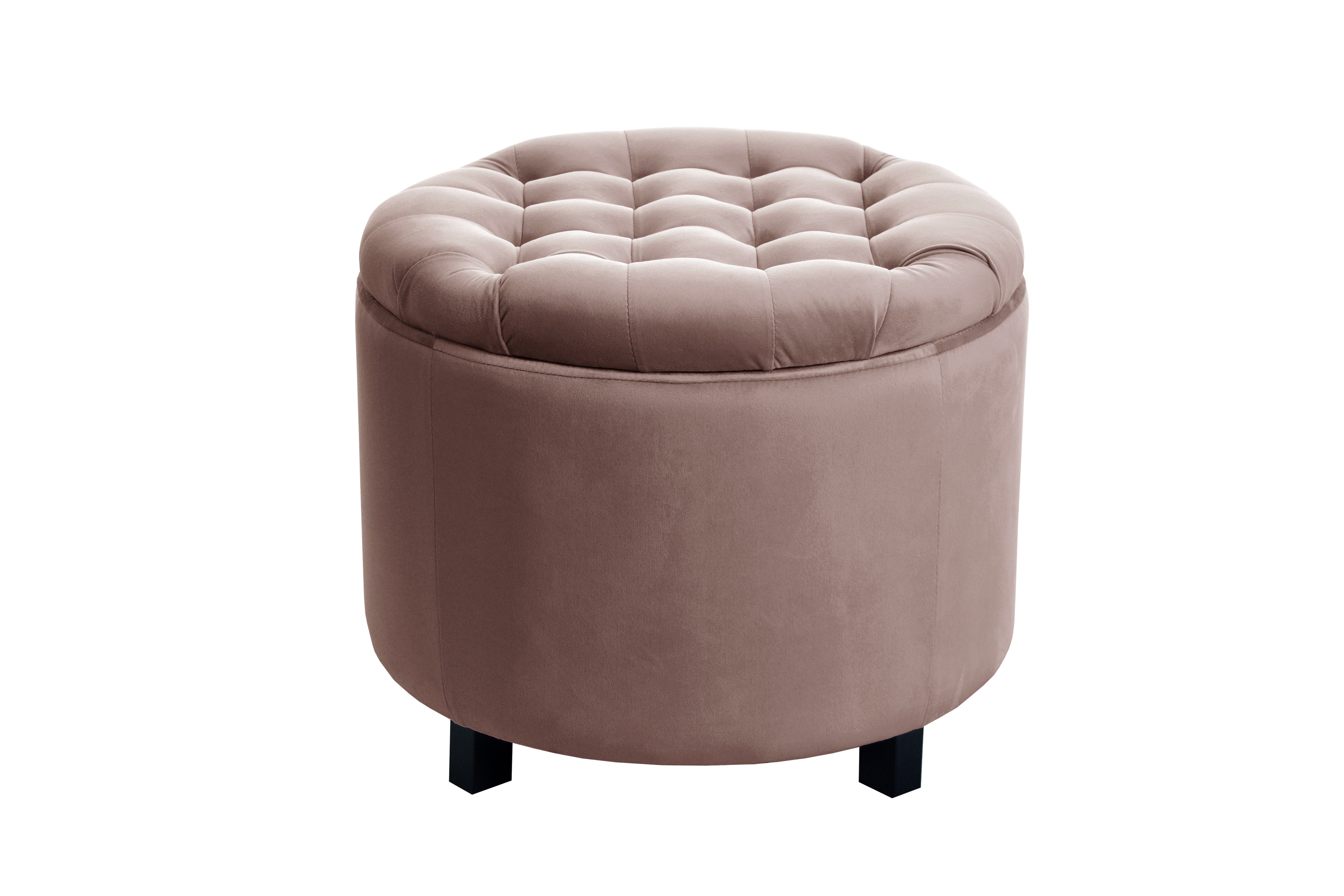Pouf Naëlis – Élégance circulaire & fonctionnalité discrète