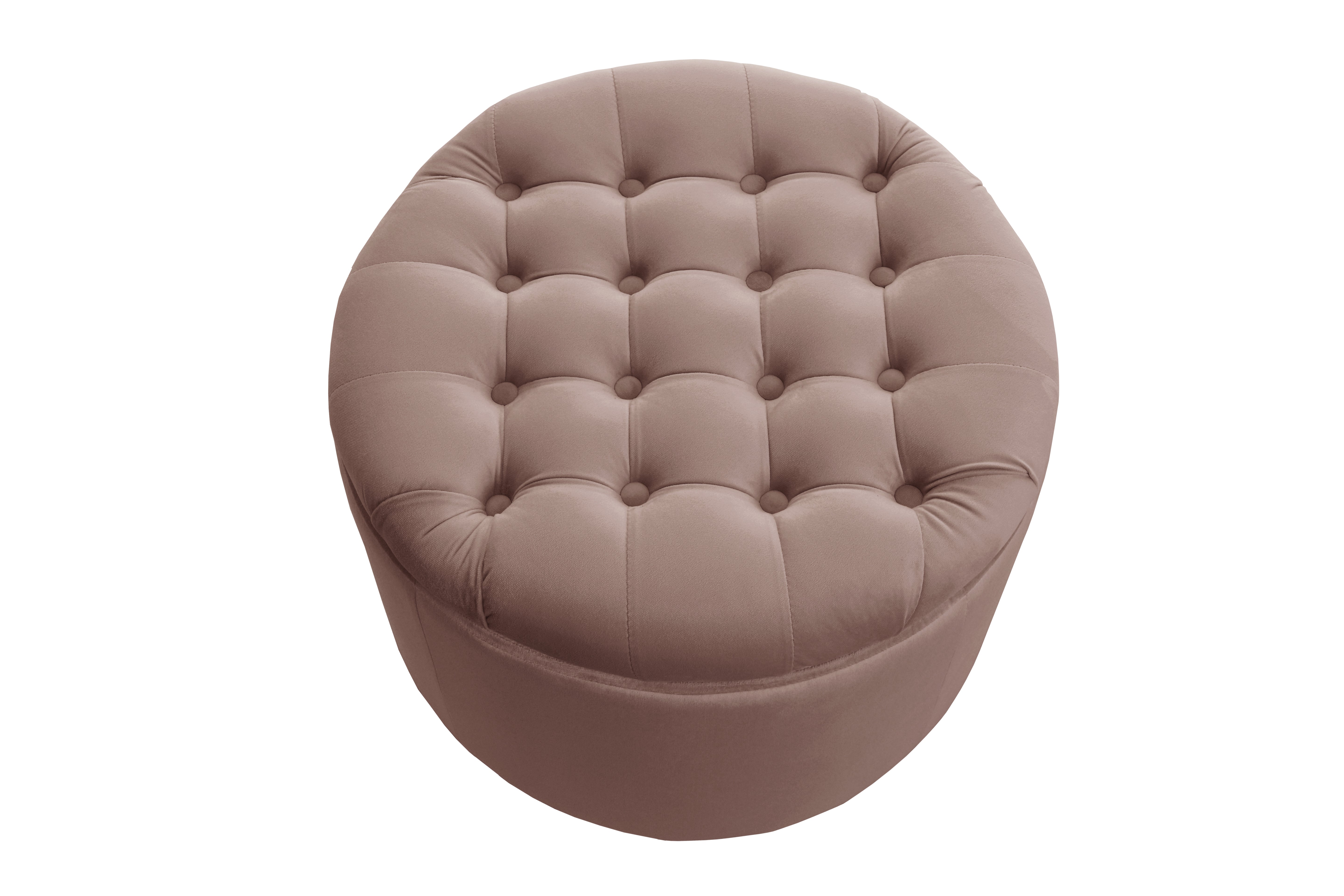 Pouf Naëlis – Élégance circulaire & fonctionnalité discrète
