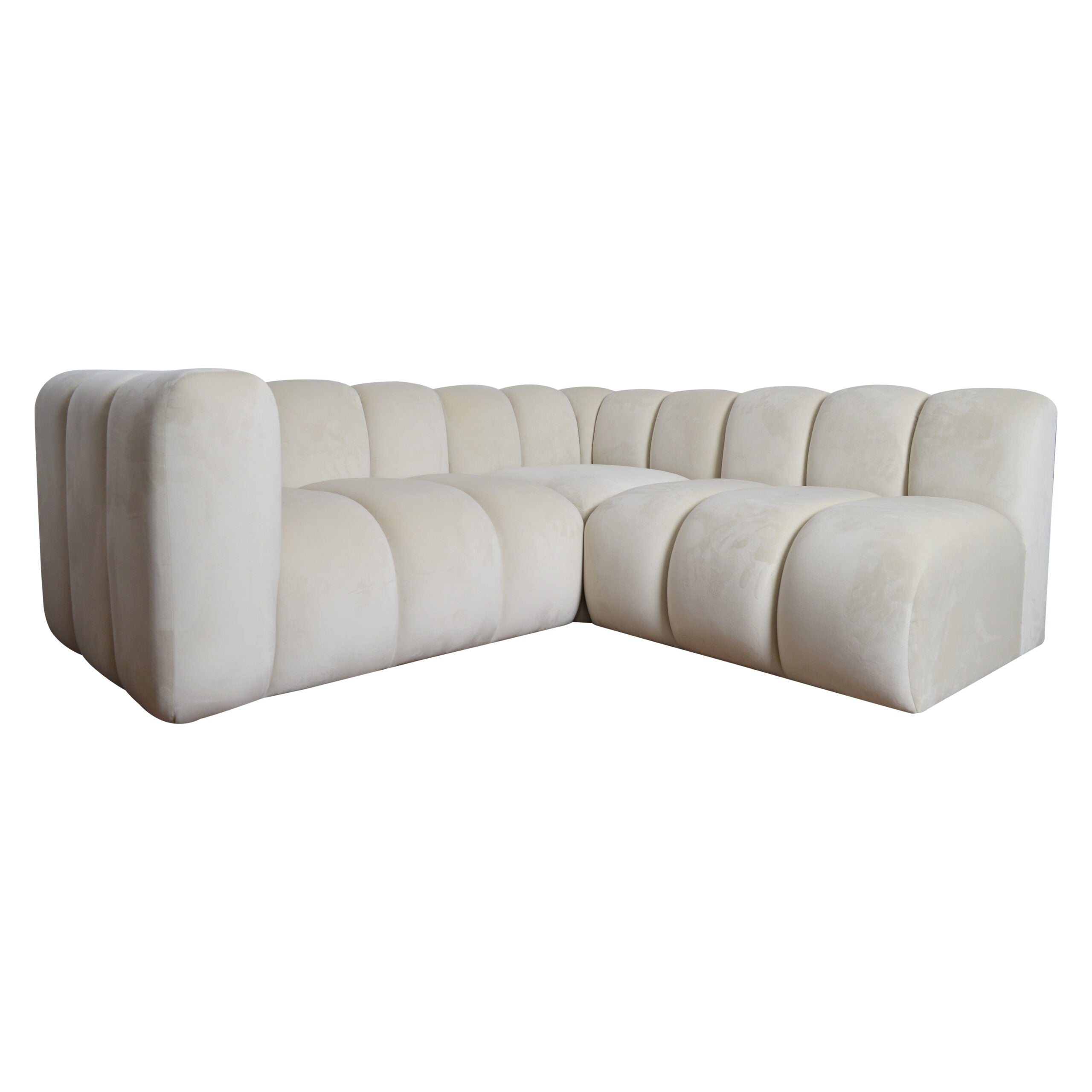 Oréo – Canapé Modulable Compact avec Accoudoir Gauche, Angle Fermé Gauche et Assise Centrale